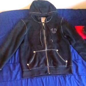 True Religion Kids Black Hoodie Jacket